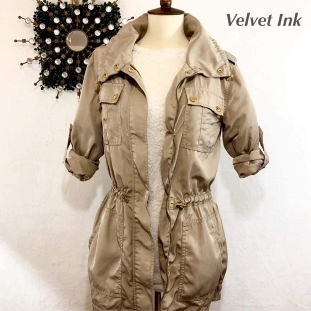 Michael Kors Silky Cinch Waist Utility Jacket!